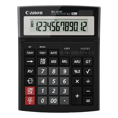 Calculator Canon WS-1210T, Negru