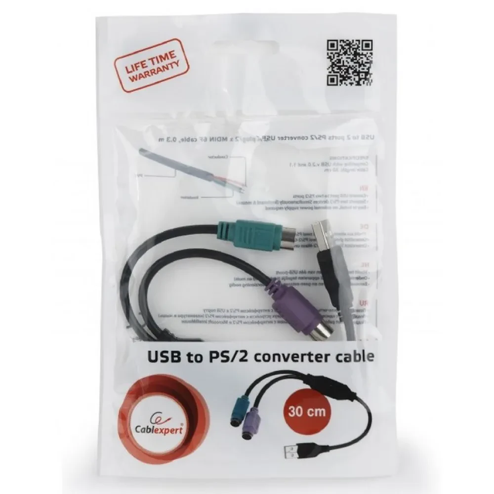 Adaptor USB Cablexpert UAPS12-BK, Negru