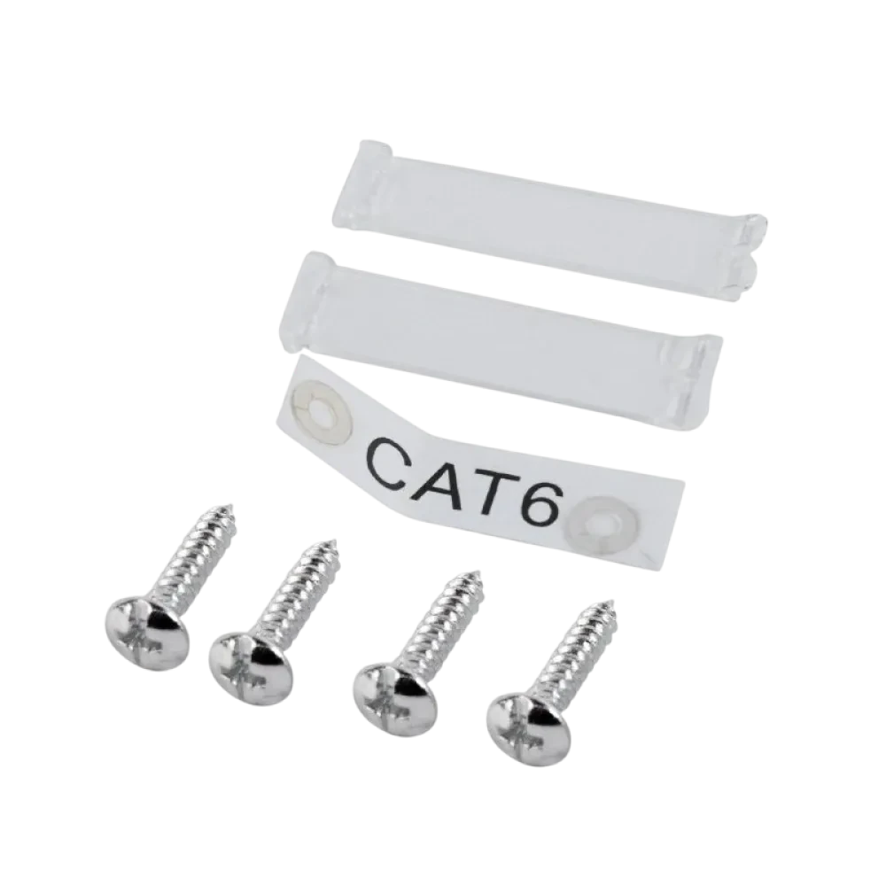 Priză pentru montare pe perete Cablexpert MVS-2S6-01, Alb