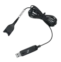 Cablu audio EPOS USB-ED 01, USB Type-A - ED (deconectare ușoară), Negru