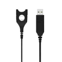 Cablu audio EPOS USB-ED 01, USB Type-A - ED (deconectare ușoară), Negru
