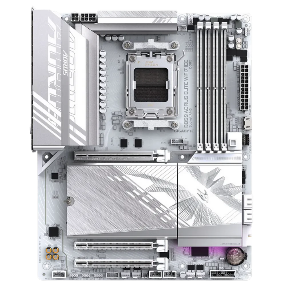 Placă de bază Gigabyte B850 A ELITE WF7 ICE, AM5, AMD B850, ATX