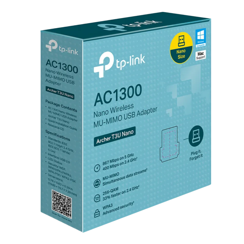 Adapter USB  TP-LINK Archer T3U Nano