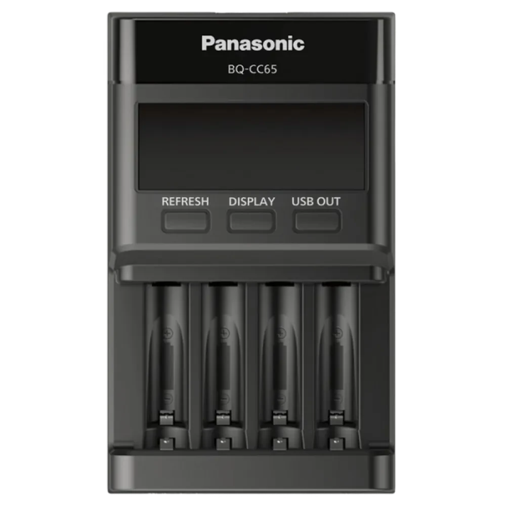 Încărcător Acumulatori Panasonic BQ-CC65E, Negru