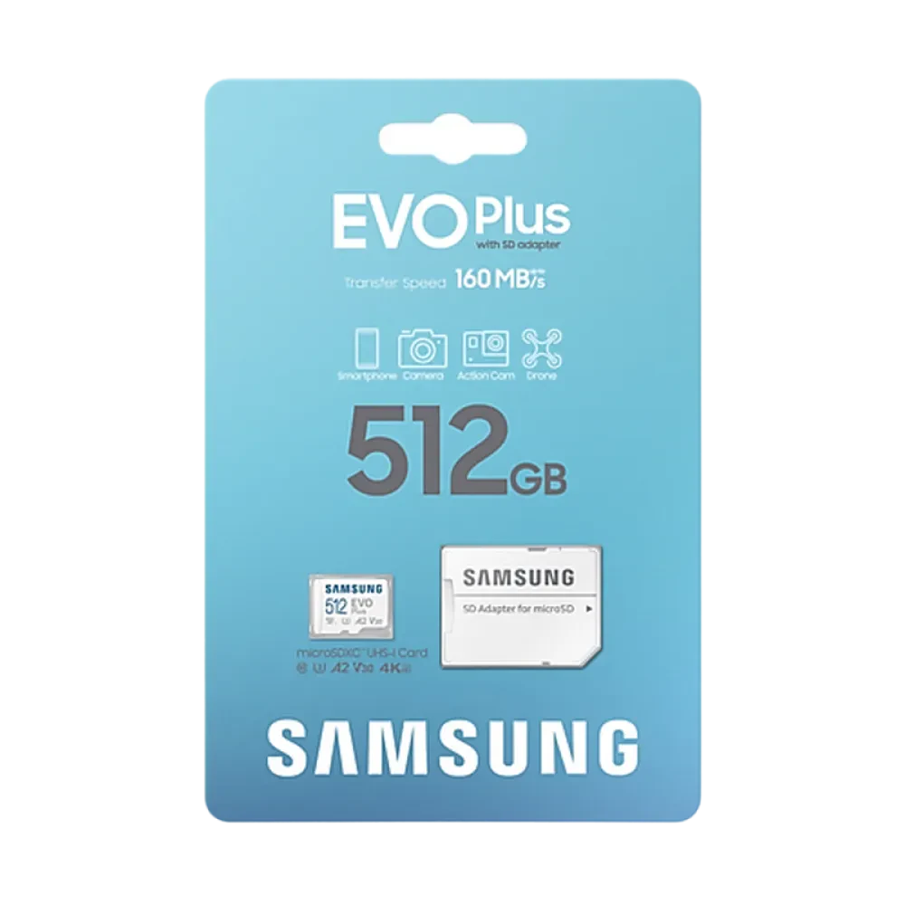 Карта памяти Samsung EVO Plus MicroSDXC, 512Гб (MB-MC512SA/KR)