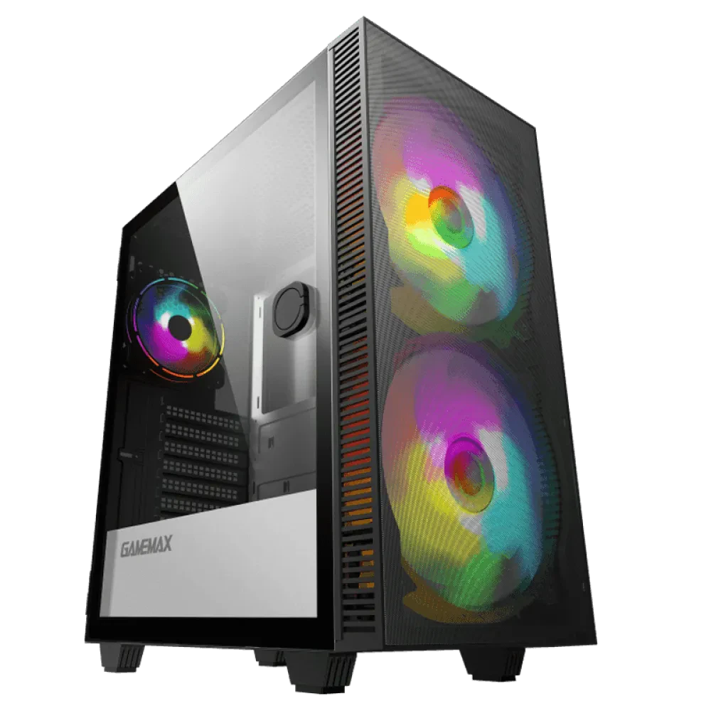 Компьютерный корпус Gamemax Aero, Midi-Tower, Без блока питания, Чёрный
