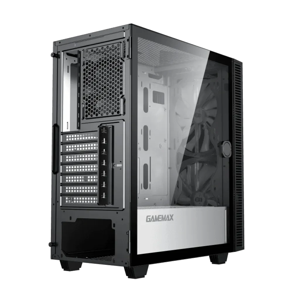 Компьютерный корпус Gamemax Aero, Midi-Tower, Без блока питания, Чёрный