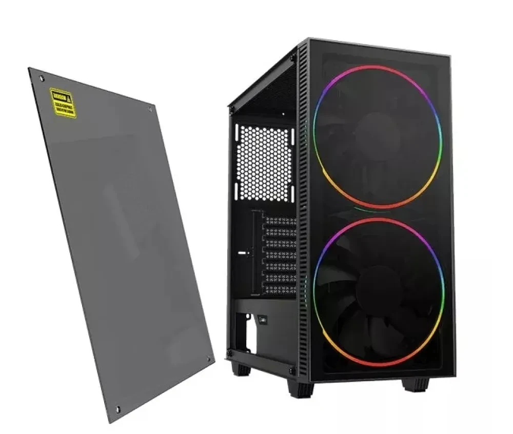 Компьютерный корпус Gamemax Aero, Midi-Tower, Без блока питания, Чёрный