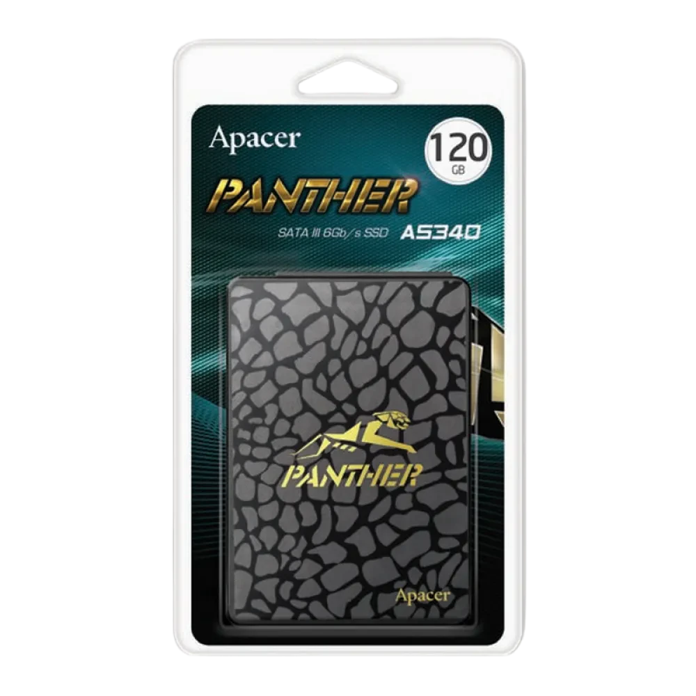Накопитель SSD Apacer AS340 PANTHER, 120Гб, AP120GAS340G-1