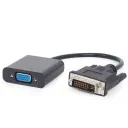 Видеоконвертер Cablexpert A-DVID-VGAF-01, DVI-D (M) - SVGA (F), 0,2м, Чёрный