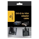 Видеоконвертер Cablexpert A-DVID-VGAF-01, DVI-D (M) - SVGA (F), 0,2м, Чёрный