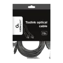 Cablu audio Cablexpert CC-OPT-7.5M, Toslink - Toslink, 7,5m, Negru