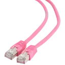 Патч-корд Cablexpert PP6-1M/RO, Cat6 FTP , 1м, Розовый