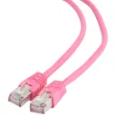 Патч-корд Cablexpert PP6-1M/RO, Cat6 FTP , 1м, Розовый