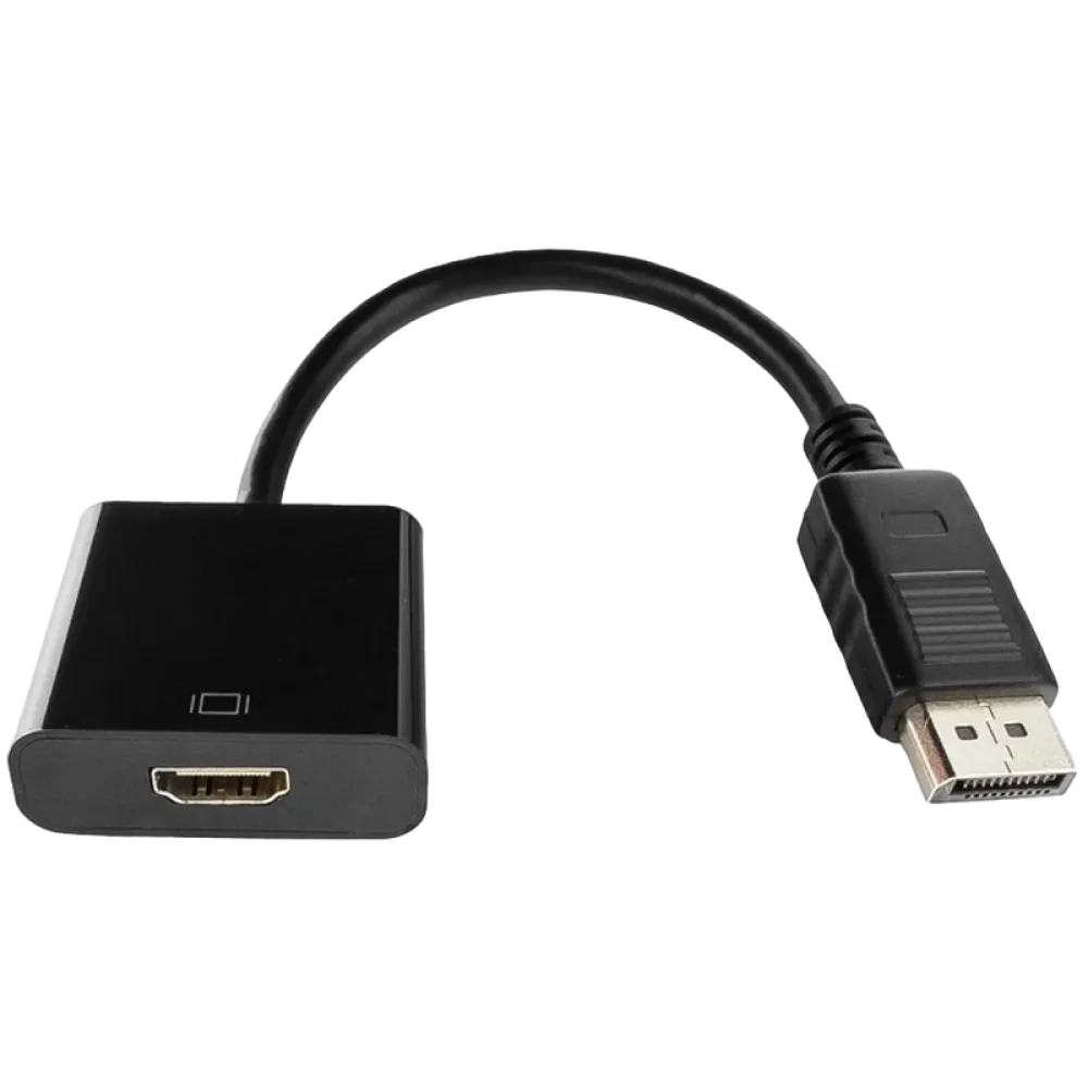 Видеоадаптер Cablexpert A-DPM-HDMIF-002, DisplayPort (M) - HDMI (F), 0,1 м, Чёрный