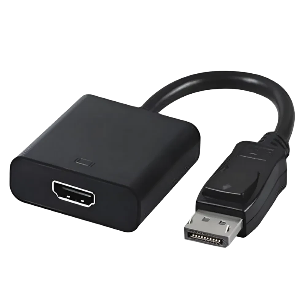 Видеоадаптер Cablexpert A-DPM-HDMIF-002, DisplayPort (M) - HDMI (F), 0,1 м, Чёрный