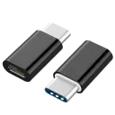 Adaptor Cablexpert A-USB2-CMmF-01, micro-USB (F)/USB Type-C, 0,3m, Negru