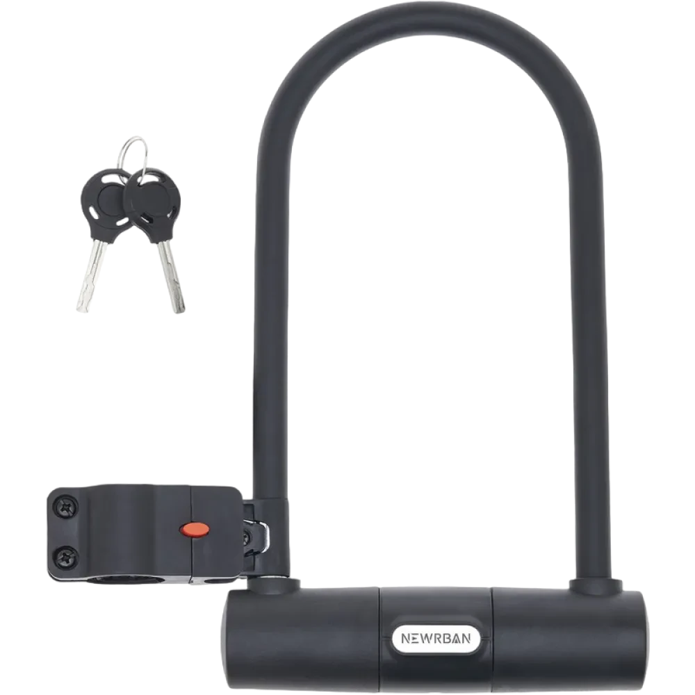 Lacăt Newrban U-lock with mounting bracket, Negru