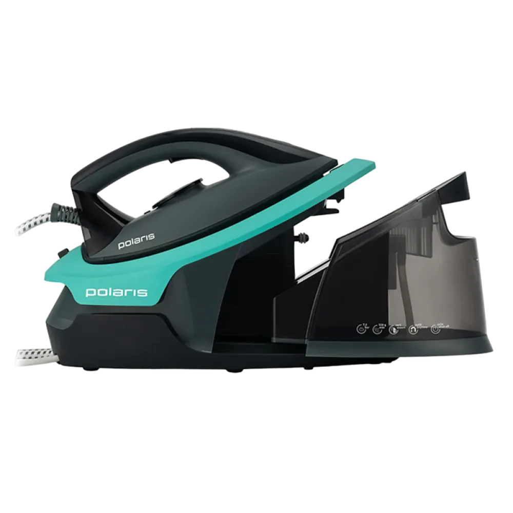 Утюг с парогенератором Polaris PSS7700K, 2800Вт, Бирюзовый | Черный