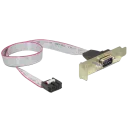 Receptacul pentru port serial DB9 pe suport Cablexpert CC-DB9ML-01, Auriu