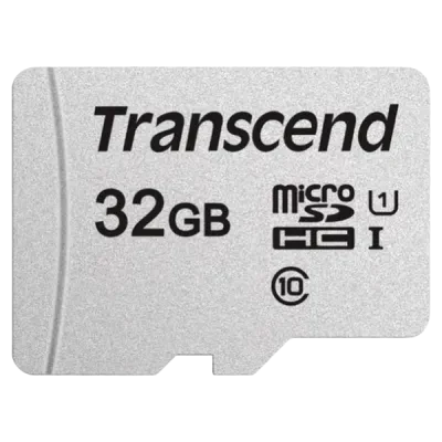 Карта памяти Transcend microSDHC Class 10, 32Гб (TS32GUSD300S)