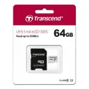 Карта памяти Transcend MicroSDXC Class 10, 64Гб (TS64GUSD300S)