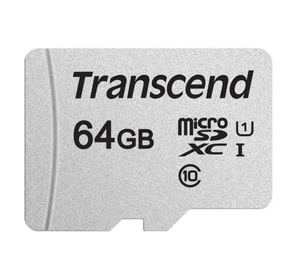 Карта памяти Transcend MicroSDXC Class 10, 64Гб (TS64GUSD300S)