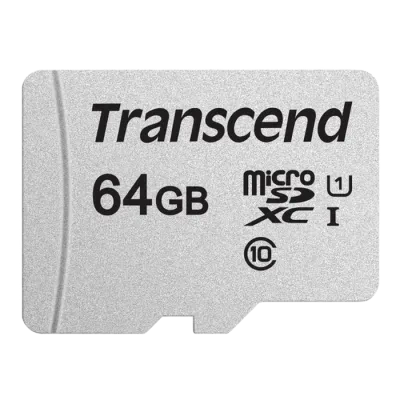 Карта памяти Transcend MicroSDXC Class 10, 64Гб (TS64GUSD300S)