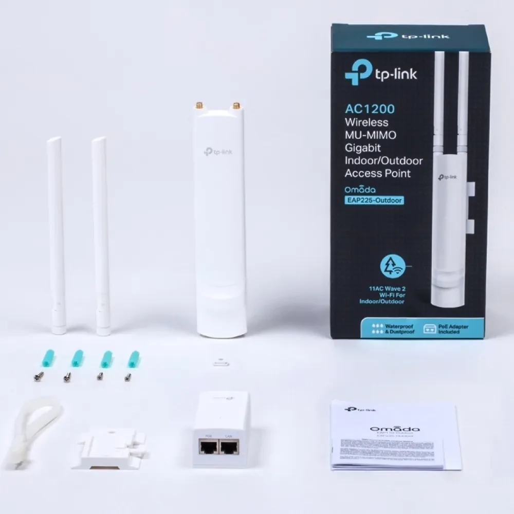 Punct de acces exterior TP-LINK AC1200, 300 Mbps, 867 Mbps, Alb