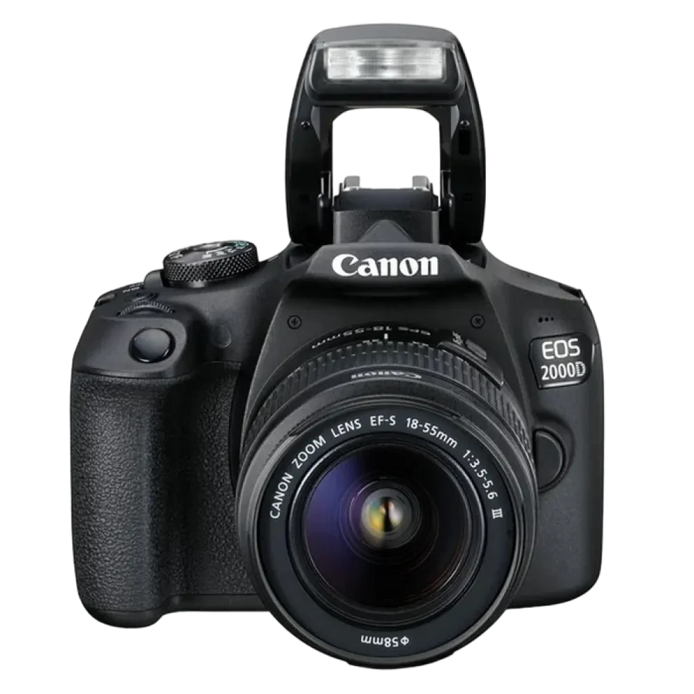 Aparat foto DSLR Canon EOS 2000D & EF-S 18-55mm  f/3.5-5.6 IS II KIT