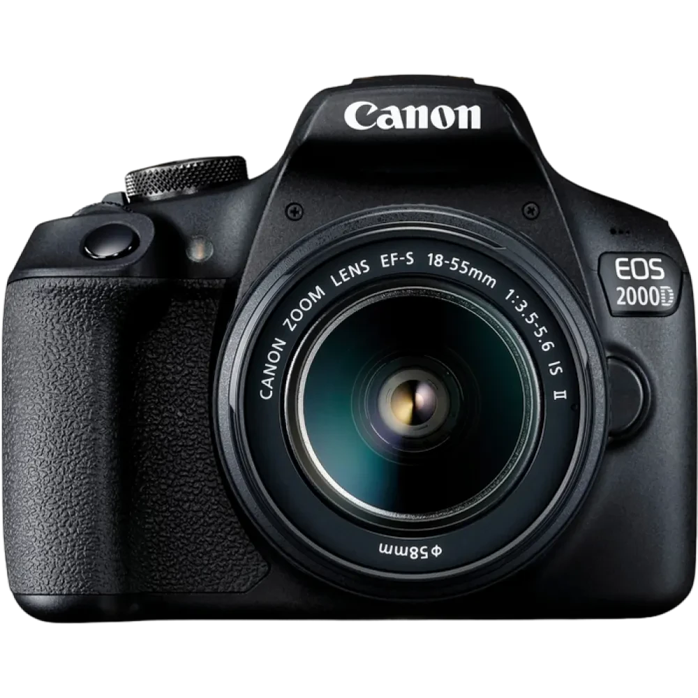 Aparat foto DSLR Canon EOS 2000D & EF-S 18-55mm  f/3.5-5.6 IS II KIT