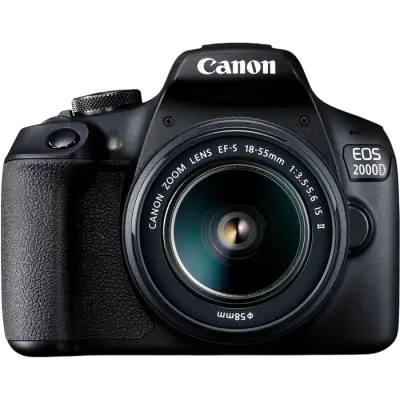 Aparat foto DSLR Canon EOS 2000D &amp; EF-S 18-55mm  f/3.5-5.6 IS II KIT