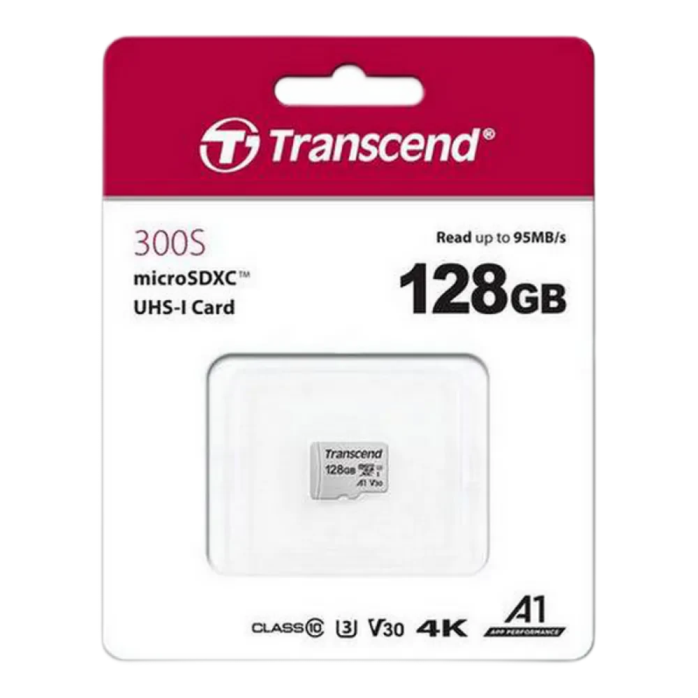 Card de Memorie Transcend MicroSDXC Class 10, 128GB (TS128GUSD300S)