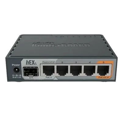 Маршрутизатор MikroTik hEX S, Чёрный