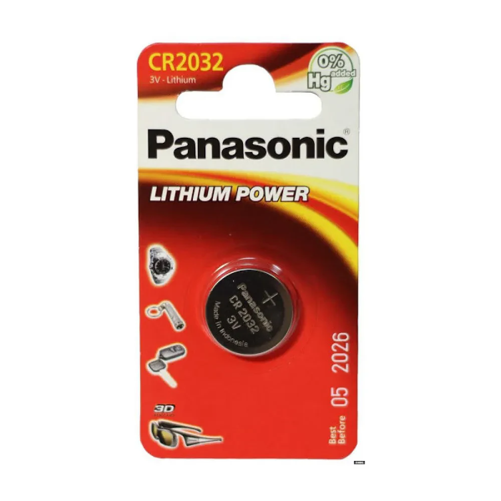 Baterii rotunde Panasonic CR-2032EL, CR2032, 1buc.
