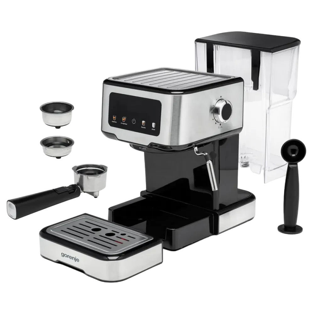 Cafetiera manuala Gorenje ESCM15CD, 1100W, Oțel inoxidabil