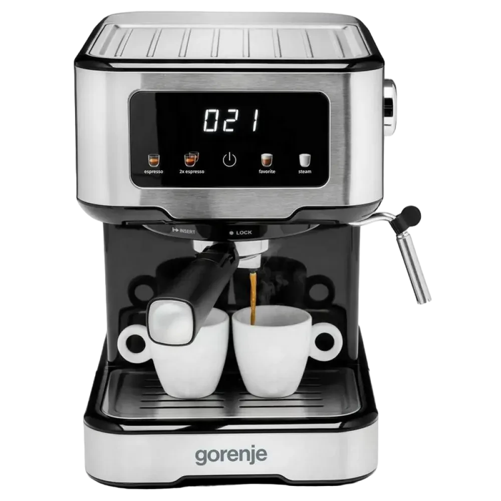 Cafetiera manuala Gorenje ESCM15CD, 1100W, Oțel inoxidabil