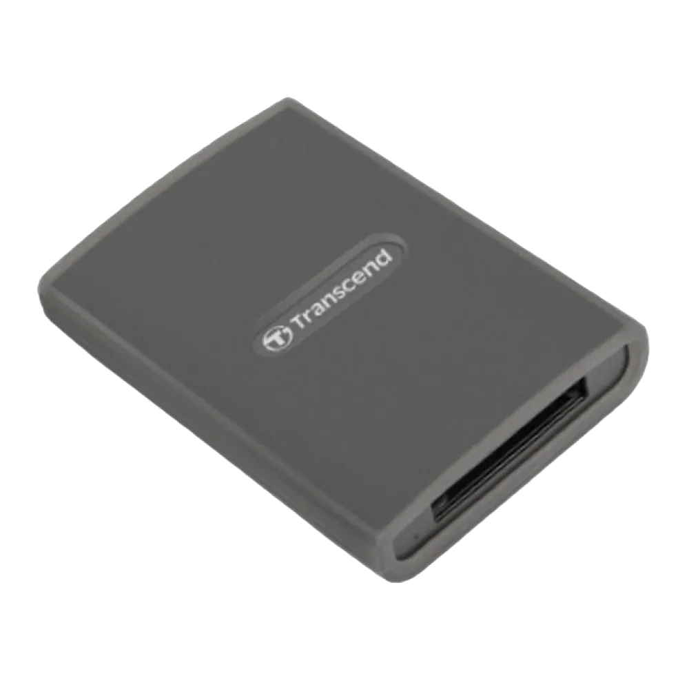 Кардридер Transcend TS-RDE2, USB Type-C, USB Type-A, Серый