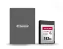 Кардридер Transcend TS-RDE2, USB Type-C, USB Type-A, Серый