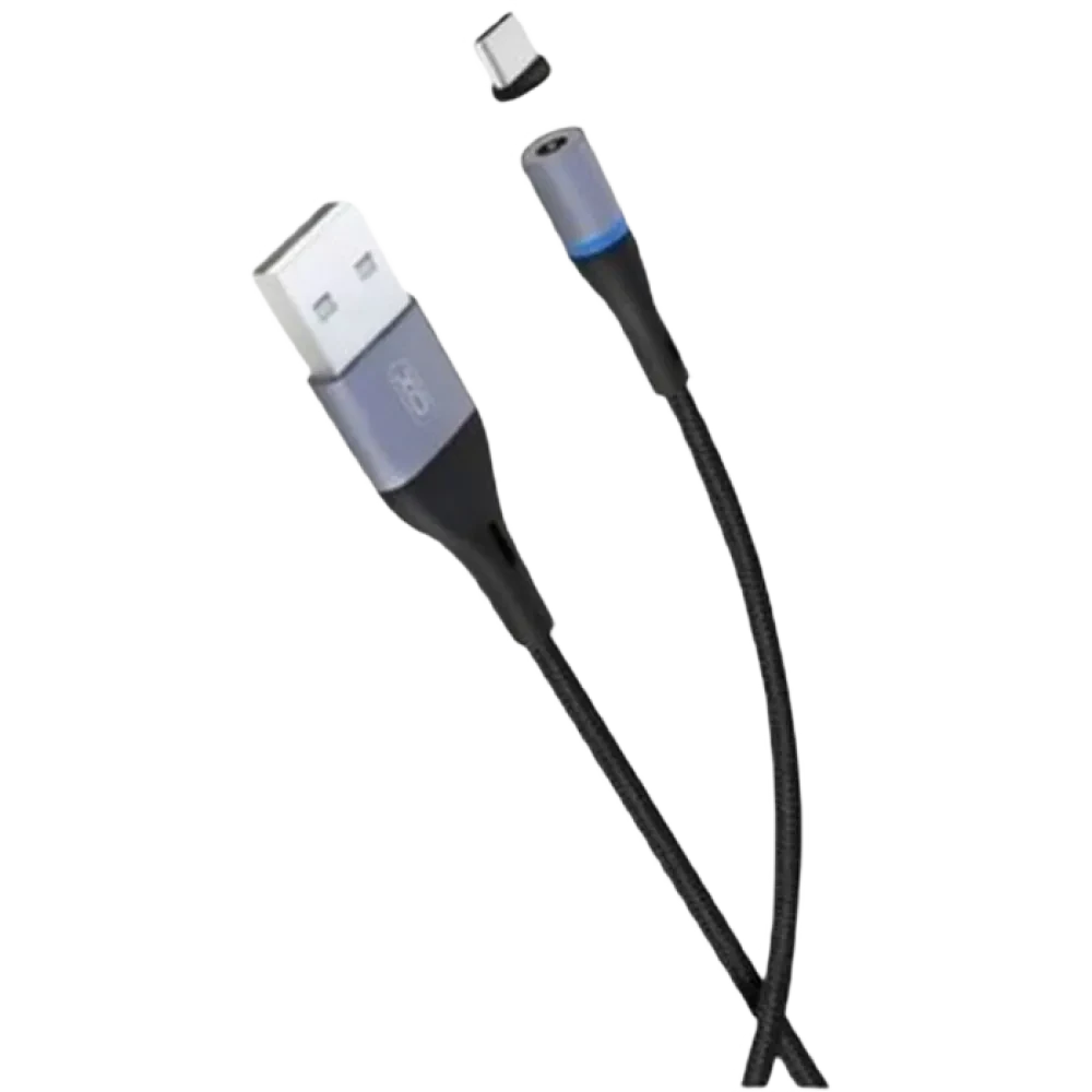 Cablu încărcare și sincronizare XO NB125, USB Type-A/USB Type-C, 1m, Negru