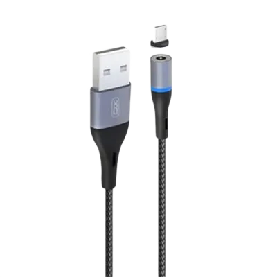 Cablu încărcare și sincronizare XO NB125, USB Type-A/USB Type-C, 1m, Negru