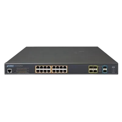 Comutator PoE Planet GS-5220-16UP4S2X, IEEE 802.3af/at