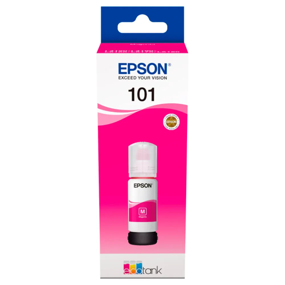 Контейнер с чернилами Epson 101 EcoTank, 70мл, Пурпурный