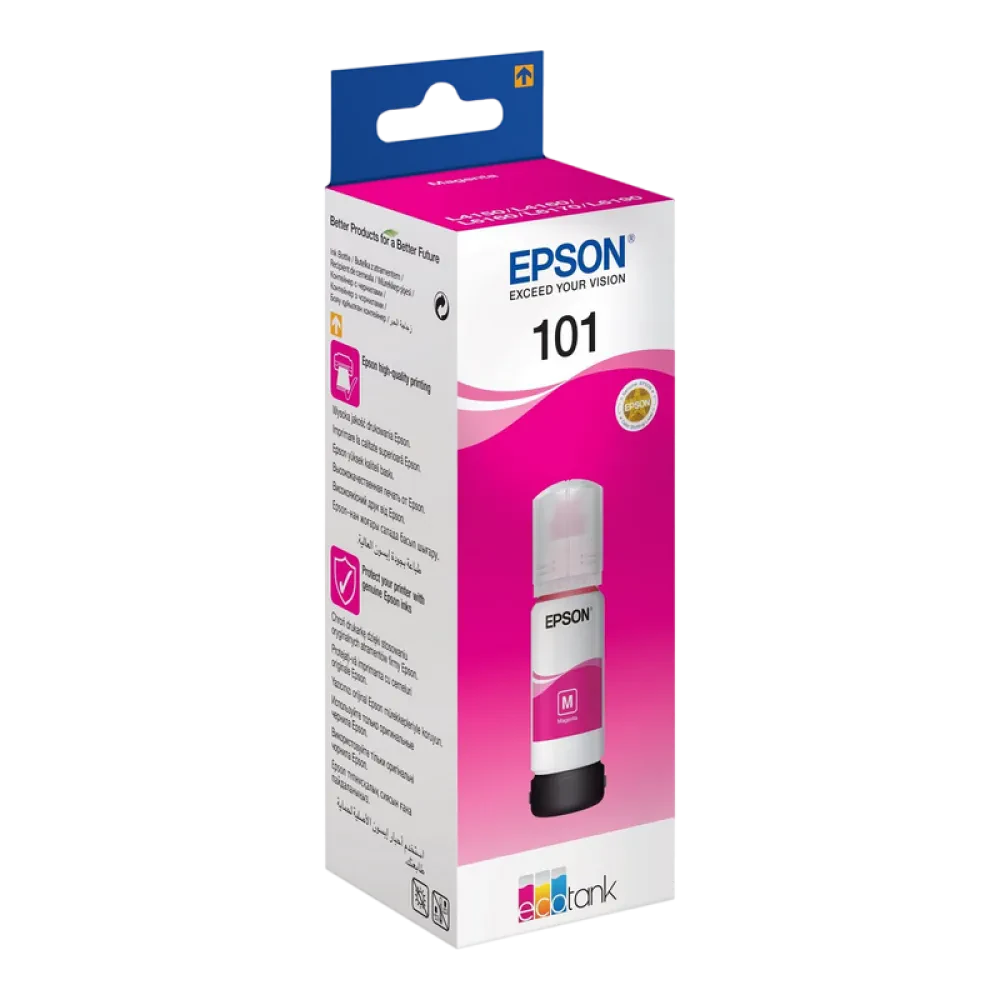 Контейнер с чернилами Epson 101 EcoTank, 70мл, Пурпурный
