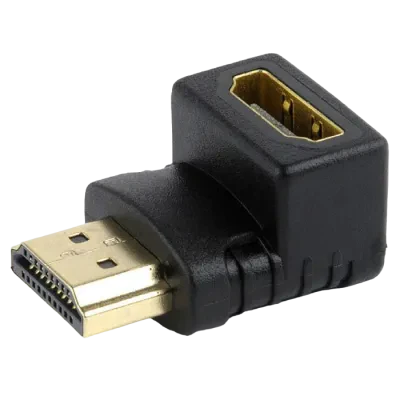 Adaptor Video Cablexpert A-HDMI90-FML, HDMI (M) - HDMI (F), Negru