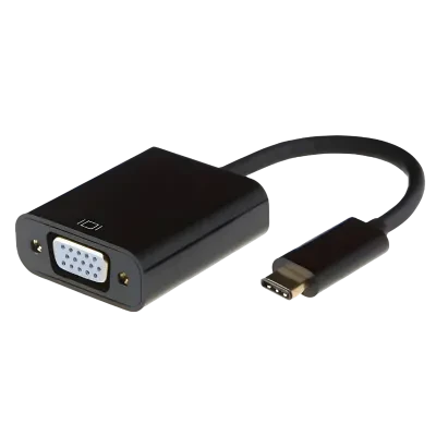 Adaptor Video APC Electronic APC-631008, Type-C - VGA D-Sub, 0,15m, Negru