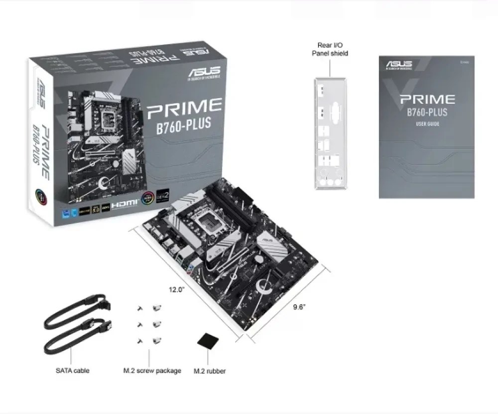 Материнская плата ASUS PRIME B760-PLUS, LGA1700, Intel B760, ATX