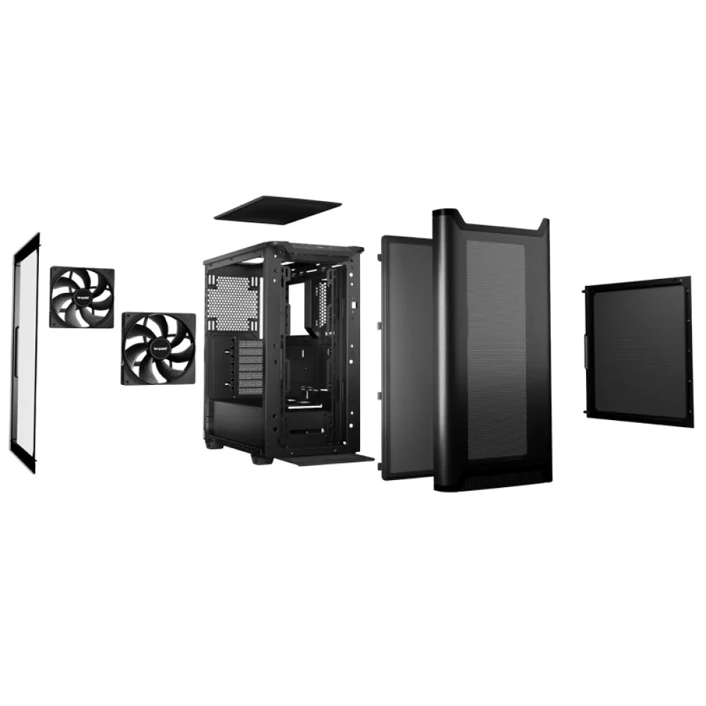 Carcasă PC be quiet! Pure Base 501 Airflow, Midi-Tower, Fără PSU, Negru