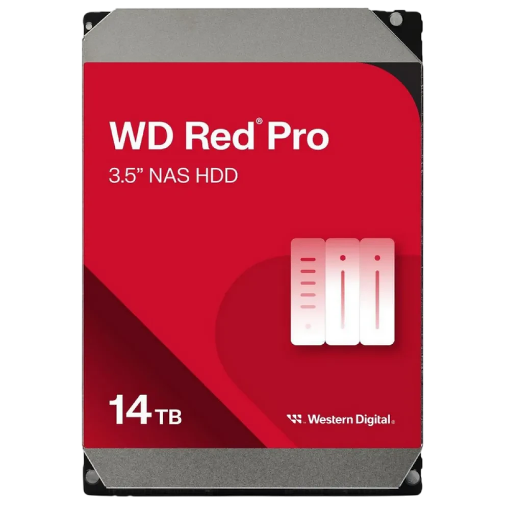 Жесткий диск Western Digital WD Red Pro, 3.5", 14 ТБ <WD142KFGX>