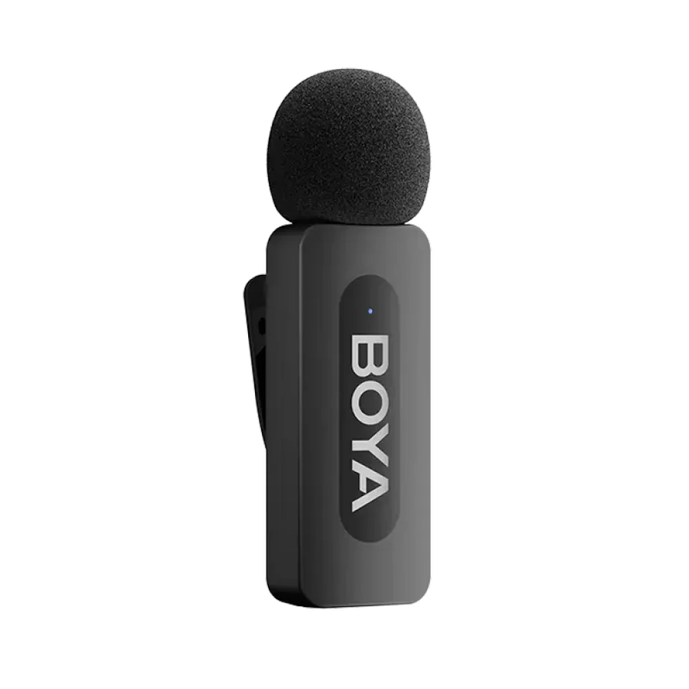 Microfon portabil pentru înregistrare vocală Boya BY-V3 Combo, Fără fir, Negru